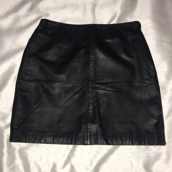 Monica Bianco Milano Dresses & Skirts - 100% Leather Black mini Skirt.
